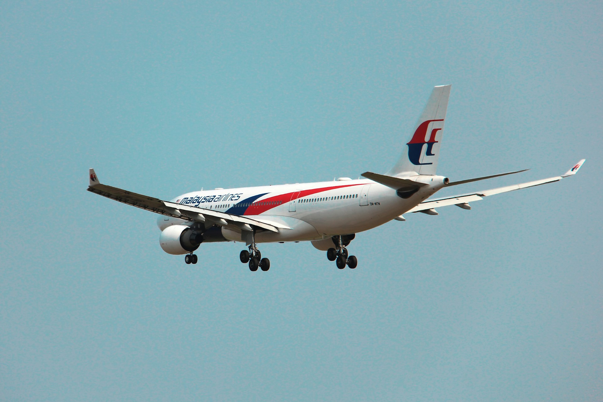 Malaysia flight in air